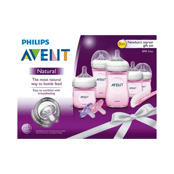 Avent Natural Srater Set Gift Pink